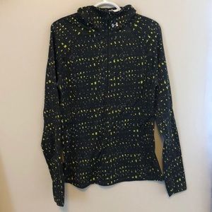 Black and neon Under Armour quarter zip